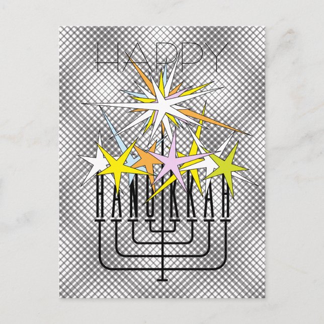 HANUKKAH LJUS HELG VYKORT (Framsida)