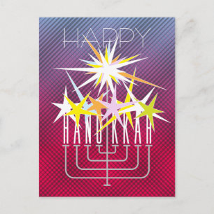 HANUKKAH LJUS HELG VYKORT