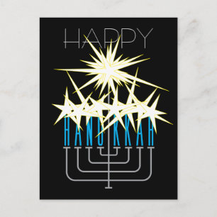 HANUKKAH LJUS HELG VYKORT