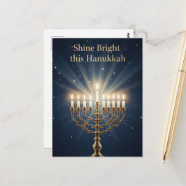 Hanukkah-ljus postkort vykort