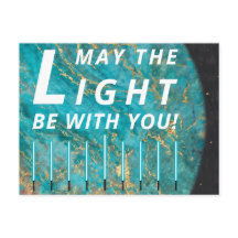 Hanukkah Ljus standardvykort