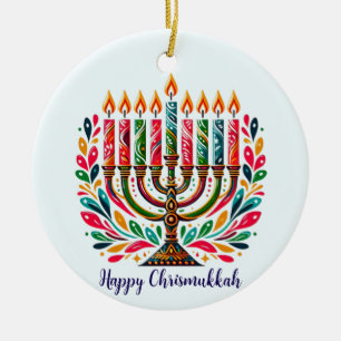 Hanukkah Ljusfest Julgransprydnad Keramik
