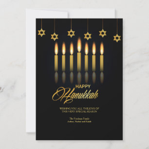 Hanukkah Ljusstakar Grattiskort Julkort