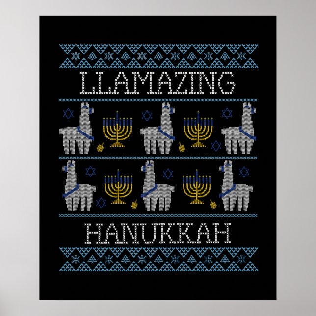 Hanukkah - Llamazing Hanukkah Poster (Framsidan)