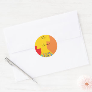 Hanukkah Lycklig Colorful Art Stickers (1 1,2 tum/ Runt Klistermärke