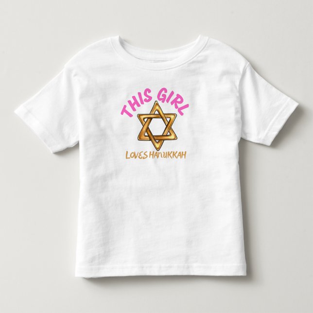 hanukkah, lycklig hanukkah, menorah, Chanukah T Shirt (Framsida)