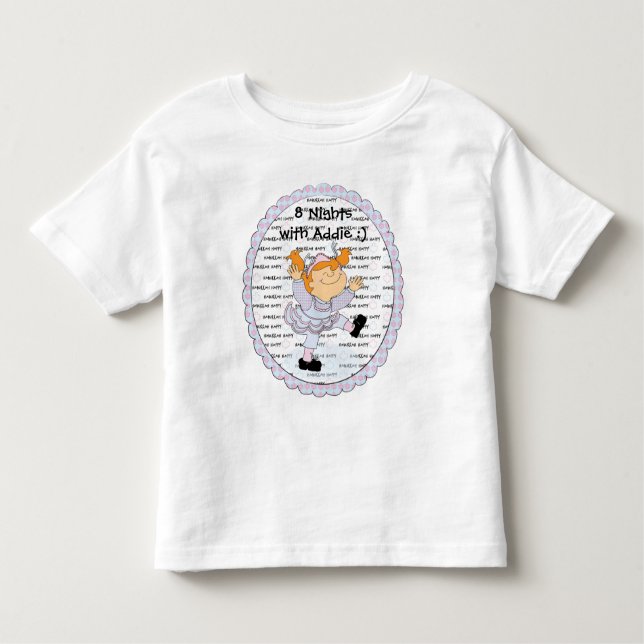 Hanukkah Lycklig Småbarn Shirt T Shirt (Framsida)