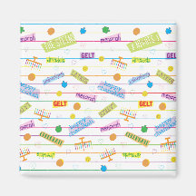 Hanukkah Magnet Fyrkantig Chanukah-fest