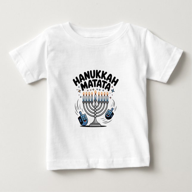 Hanukkah Matata Rolig Judisk Hanukkah T Shirt (Framsida)