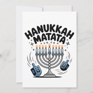 Hanukkah Matata Roligt Judiskt Hanukkah Meddelande