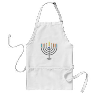 Hanukkah menora förkläde