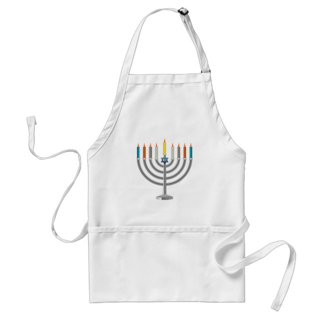 Hanukkah menora förkläde (Framsidan)