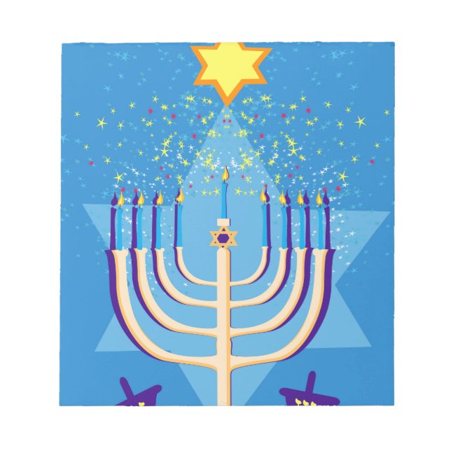 hanukkah menorah anteckningsblock (Framsida)