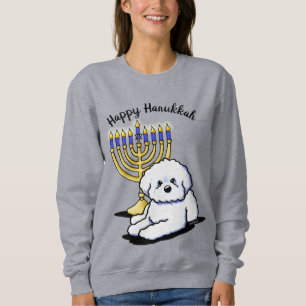 Hanukkah Menorah Bichon Sweatshirt T Shirt
