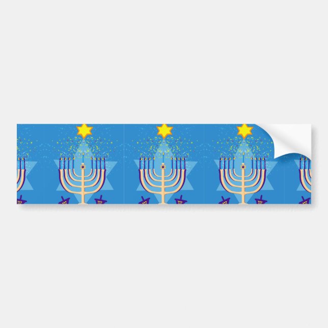 hanukkah menorah bildekal (Framsidan)