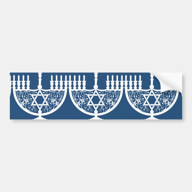 Hanukkah Menorah Bildekal (Framsidan)