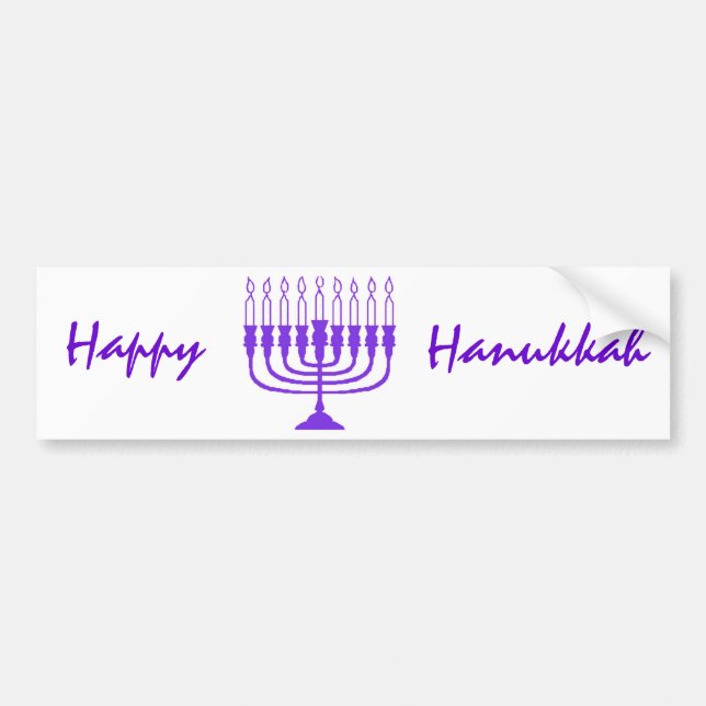 Hanukkah Menorah Bildekal (Framsidan)