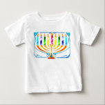 Hanukkah Menorah - Chanukah Menorah Tee<br><div class="desc">Hanukkah Menorah - Chanukah Menorah-kort som visar alla ljus som brinner lätt för denna speciella årstid,  den judiska festivalen i Ljus.</div>
