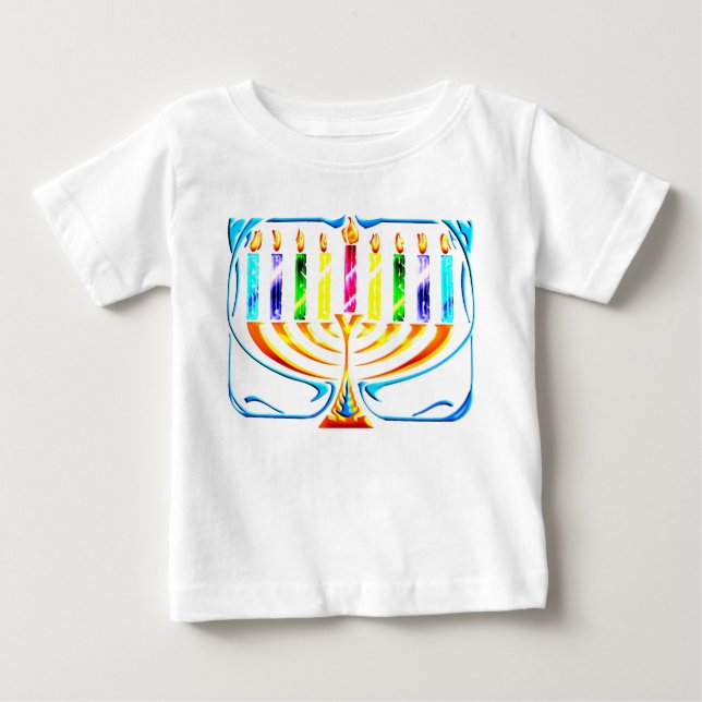 Hanukkah Menorah - Chanukah Menorah Tee (Framsida)