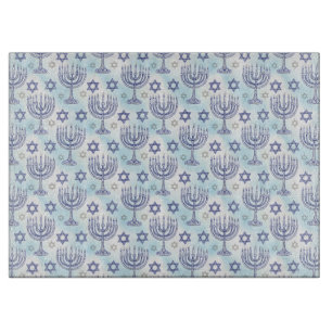 Hanukkah Menorah Davidsstjärna Doodle Art Stil