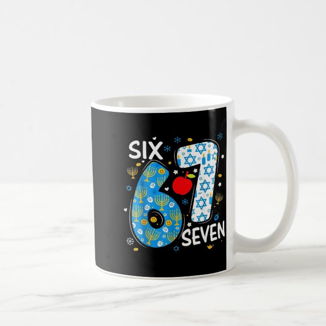 Hanukkah Menorah Dreidel 67 Festive Chanukah Six S Kaffemugg (Höger)