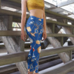 Hanukkah Menorah Dreidel Watercolor Guld Leggings<br><div class="desc">Den här designen har skapats med digitalteknik. Det kan vara personlig genom att klicka på anpassningsknappen och ändra färg, lägga till namn, initialer eller ord. Kontakta mig på colorflowcreations@gmail.com om du vill ha denna design på en annan produkt. Köp min ursprungliga abstrakt-akrylmålning för försäljning på www.etsy.com/shop/colorflowart. Se fler av mina...</div>