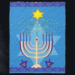 hanukkah menorah filt<br><div class="desc">"hanukah menorah ", "lycklig hanukkah", menorah,  "david-stjärna" , "chanukah jewant", Hanukkah,  "jewant helgdagars"chanukah,  hannukah, chanukkah</div>