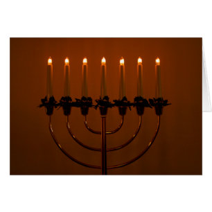 Hanukkah Menorah Hälsningskort
