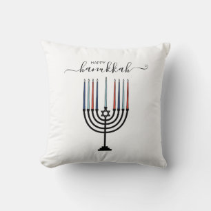 Hanukkah Menorah Helgdag Dekorativ kudde