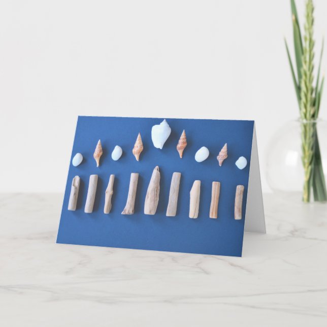 Hanukkah Menorah Kort (Framsida)