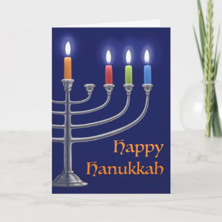 "Hanukkah Menorah." Kort för hälsning