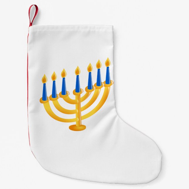 Hanukkah Menorah Liten Julstrumpa (Framsidan)
