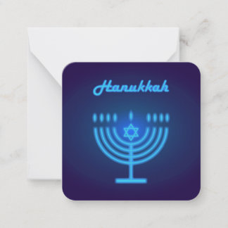 Hanukkah Menorah ljus Festival dekoration Anteckningskort