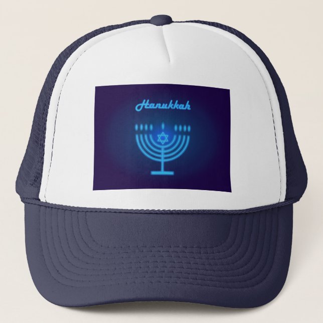 Hanukkah Menorah ljus Festival dekoration Keps (Framsida)