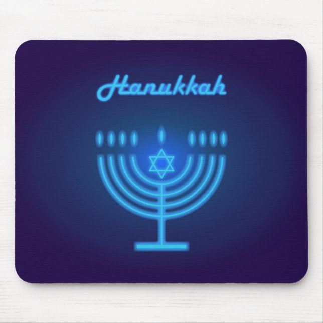 Hanukkah Menorah ljus Festival dekoration Musmatta (Framsidan)