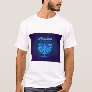 Hanukkah Menorah ljus Festival dekoration T Shirt