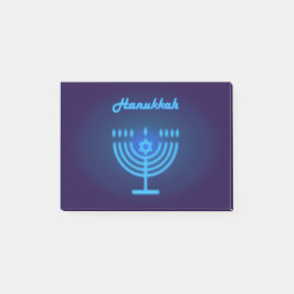 Hanukkah Menorah-ljus Festivaldekoration Post-it Block