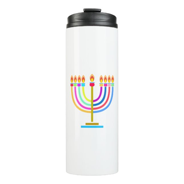 Hanukkah Menorah Ljus Helgdag symbol (Framsida)