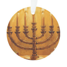 Hanukkah Menorah Ljusfesten Ornament