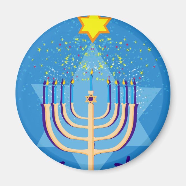 hanukkah menorah magnet (Framsidan)