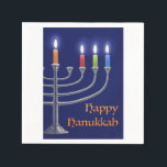 "Hanukkah Menorah." Napkins Pappersservett<br><div class="desc">"Hanukkah Menorah." är en digital målning gjord i Photoshop av en Hanukkah Menorah med ljus tända för tredje natten. Jag hoppas att du tycker om det. Tack,  Corbie Eva Crouse</div>