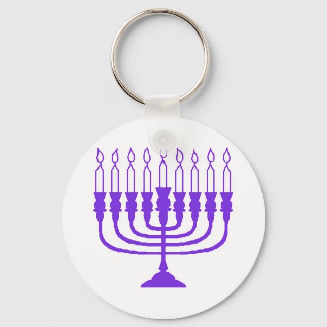 Hanukkah Menorah Nyckelring (Framsida)