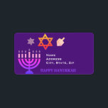 Hanukkah Menorah och Dreidels Adressetikett<br><div class="desc">. - Vi firar åtta dagar och åtta nätter på festivalen i Ljus med Hanukkah-kort och -gåvor. Ljus festival är här. Ljusa menoran,  spela med drömmaren och festen på latkes och sufganiyots. Fira Hanukkahs anda med vänner,  familj och nära och kära genom att önska dem Lycklig Hanukkah.</div>