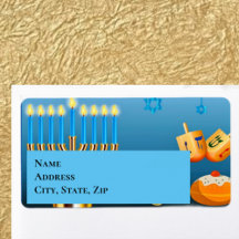 Hanukkah Menorah och Dreidels