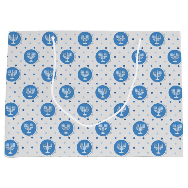 Hanukkah Menorah på Polka dots (Framsidan)