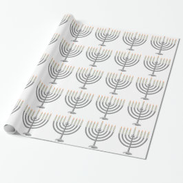 Hanukkah menorah presentpapper