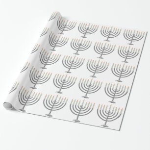 Hanukkah menorah presentpapper