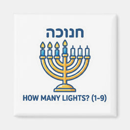 Hanukkah Menorah Räkna Spel - Utbildande Matematik Magnet