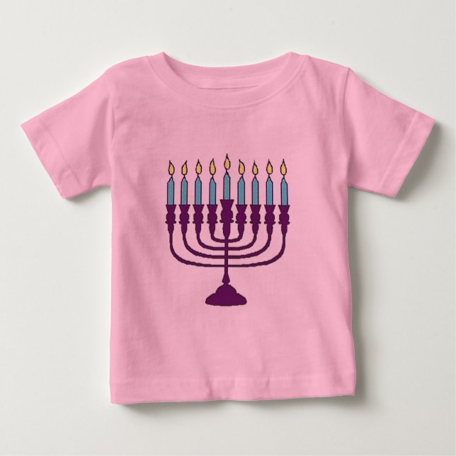 Hanukkah Menorah T-shirt (Framsida)