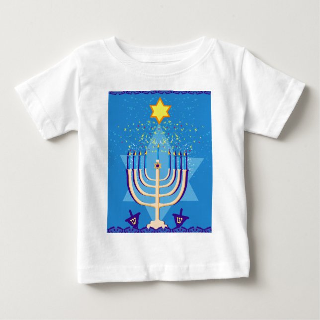 hanukkah menorah t-shirt (Framsida)